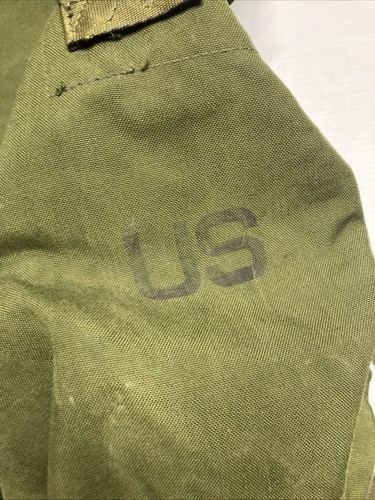 Vintage USAF US Army Green Rucksack Duffle Bag with Backpack Carrying Straps! - Picture 9 of 10