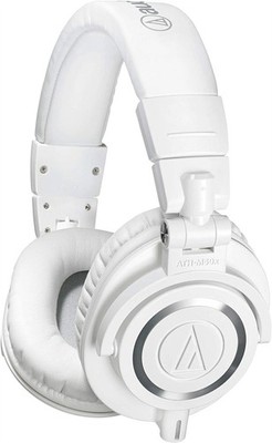 Audio Technica Kopfhörer ATH-M50x WH Weiss Professioneller Monitorkopfhörer