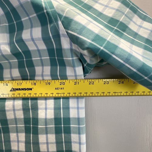 LL Bean Shirt Men Medium Green large-Gangnam Print Wrinkle Resistant Casual - Picture 8 of 12