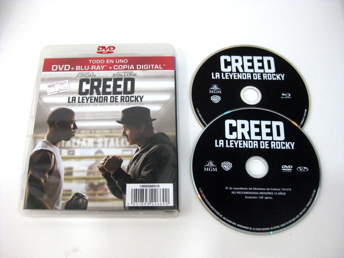 CREED LA LEYENDA DE ROCKY BLU RAY + DVD MICHAEL B. JORDAN