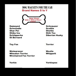 2-Inch by 7-Inch I Love My Husky Imagine This Bone Car Magnet
