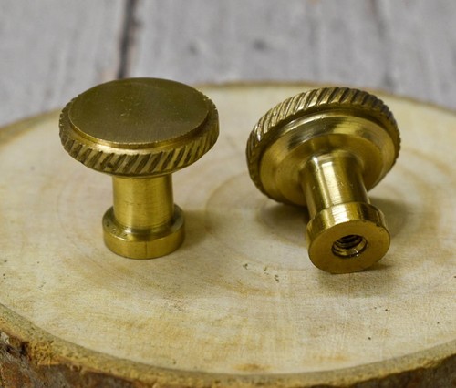 Round Beaded Brass Knobs-Drawer Knobs, Dresser Knob, Cabinet Pulls, set of 6 - Picture 9 of 10