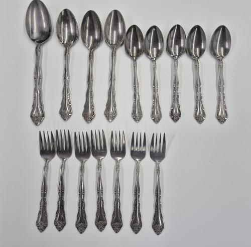 Set 16 posate vintage Sears Traditions acciaio inox Giappone - forchette cucchiaio - Foto 2 di 8