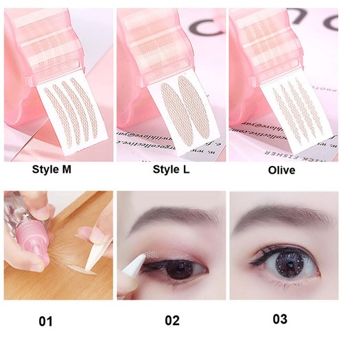 360Pcs Double Eyelid Tape Invisible Adhesive Eye Lift Strip Makeup Lace Stickers - Picture 3 of 15