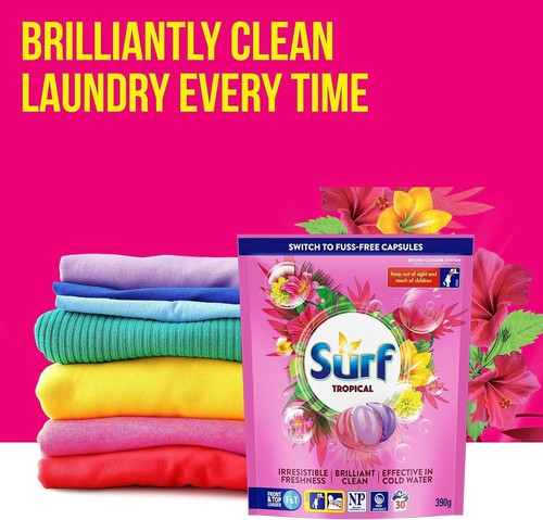 Tropical Laundry Detergent Capsules 30 Washes 390 G - Picture 6 of 9