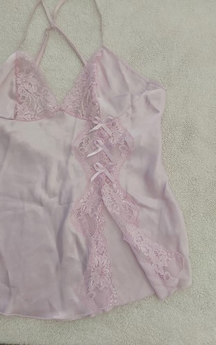 Vintage. Fredericks of Hollywood Medium Rosa Negligee Dessous Spitze Valentinstag - Bild 5 von 10