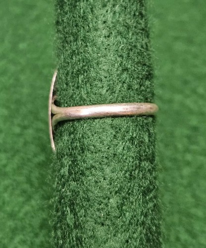 VINTAGE NAVAJO NATIVE AMERICAN SHADOW BOX STERLING SILVER CORAL RING SIZE 8 - Picture 8 of 24