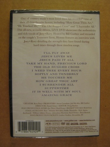 JOEY + RORY - HymnsThat Are Important To Us  (NEW 2016 DVD) Bill Gaither Gospel - Imagen 2 de 2