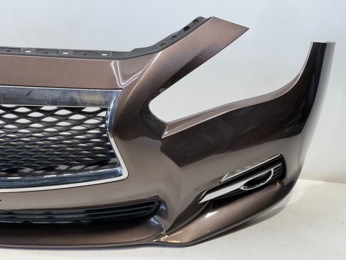 14-17 INFINITI Q50 FRONT BUMPER SHELL COVER PANEL ASSEMBLY W/GRILLE OEM - Picture 6 of 10