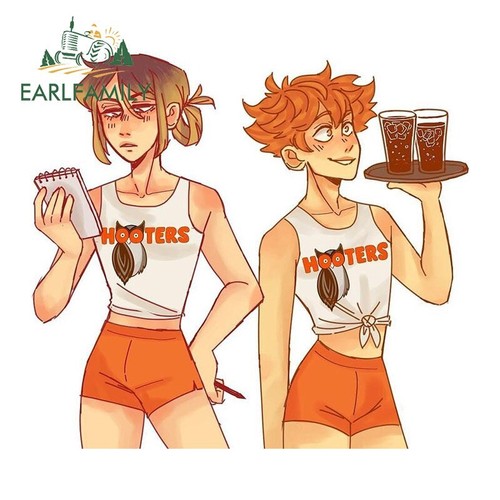 EARLFAMILY5.1"Femboy Hooters Furry Car Sticker Motorcycle laptop vinyl DIY Decal - 第 28/28 張圖片