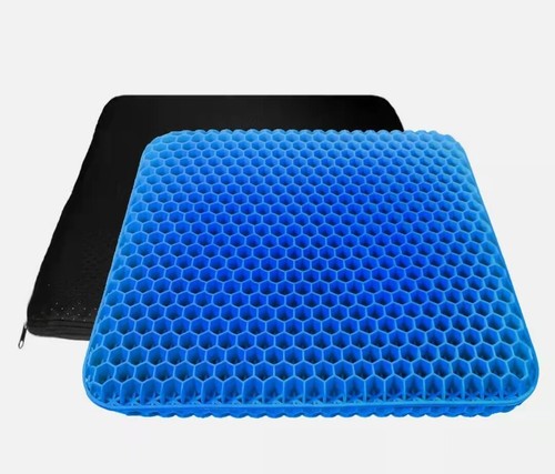 2 Layer Gel Honeycomb Seat Comfort Cushion Spine Pain Relief Flex Back Support - Picture 11 of 15