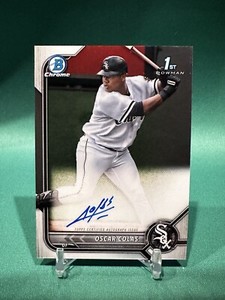 Oscar Colas 2022 Bowman Chrome 1st Auto White Sox Rookie RC CPA-OCS