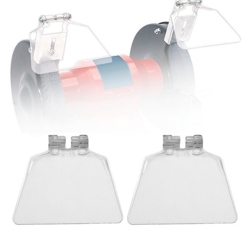 2pcs Replacement Transparent Eye Protection Safety Screens for Bench Grinders - Picture 2 of 24