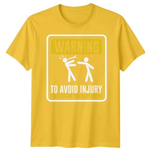 Mens Worker Injury Warning Funny Fathers Day T-Shirt Tee Best Dad Ever Papa #FD - Picture 31 of 34