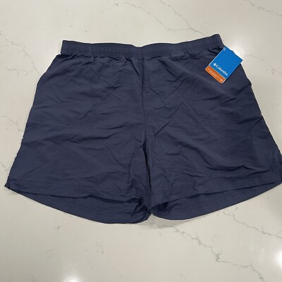 Columbia Sandy River Shorts Navy Blue Women s Size 1X Omni-Shade UPF 30 NWT