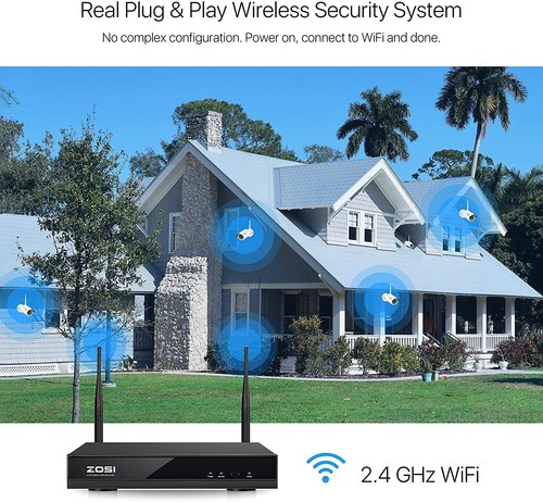 Cámaras De Seguridad Inalámbricas Con Disco Duro Security Camera System Wireless - Picture 8 of 9