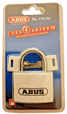 Abus Vorhängeschloss 714/50 Aluminiumschloss mit Kunststoffhülle weiß 2Schlüssel