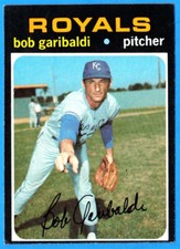 1971 Topps  BOB GARIBALDI  (Kansas City Royals) # 701 (vg-ex) E