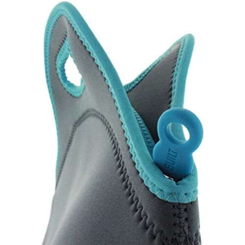 BUILT NY Gourmet Getaway Neoprene Lunch Tote (Gray with Blue Stitching) - Picture 4 of 5