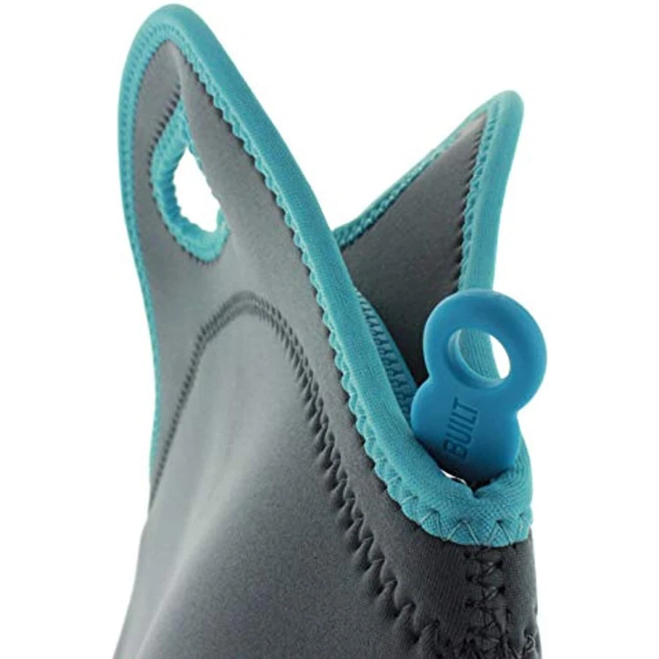 BUILT NY Gourmet Getaway Neoprene Lunch Tote (Gray with Blue Stitching) - Image 4 of 4