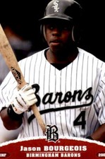 2007 Birmingham Barons Grandstand #3 Jason Bourgeois Houston Texas TX Crd