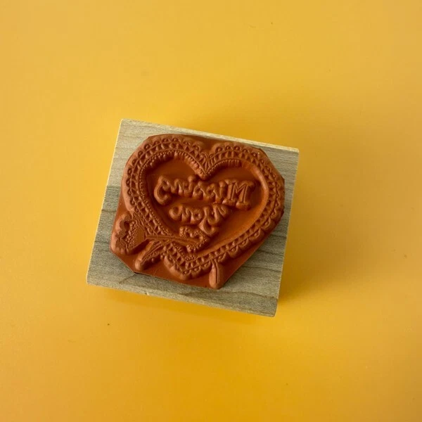 Missing You Heart~Susan Branch~Rubber Stamp~1.75"X 1.5"~All Night Media #995E05 - Image 2 of 4