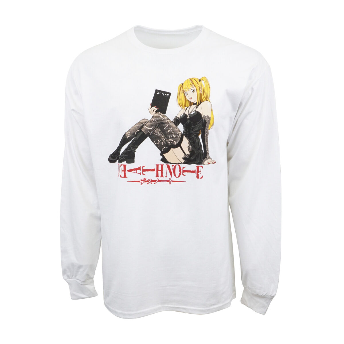 Death Note Misa Book Black T-Shirt SHONEN JUMP White Long Death Note Misa Book Black T-Shirt SHONEN JUMP White Long