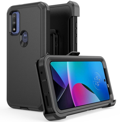 For Motorola Moto G Play 2023 Case Shockproof Defender Cover+Belt Clip Holster - Picture 18 of 42