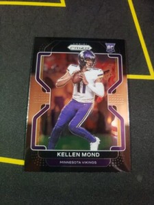 2021 Panini Chronicles #PB-17 Kellen Mond Prizm Black Vikings