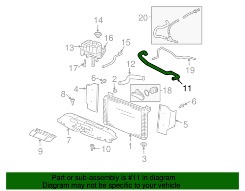 NEW OEM ACDELCO Radiator Coolant Hose 15179498 ( A2-3A) - Picture 3 of 3