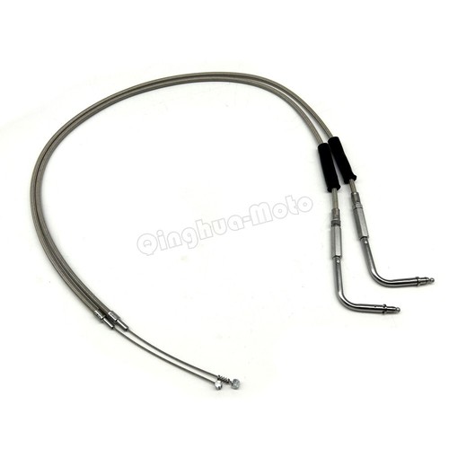150CM Steel Wire Throttle Cable Line Fit For Harley Sportster XL 883/1200 Silver - Picture 2 of 5