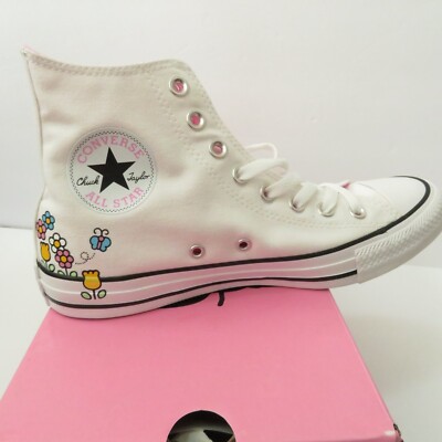 NIB Converse x Hello Kitty Chuck Taylor All Star Hi Flowers