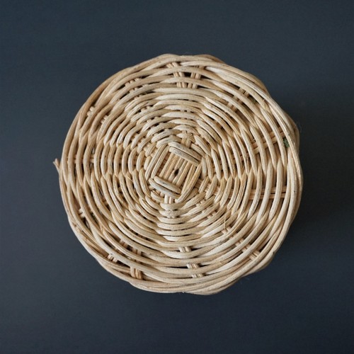 Wicker Owl Planter Basket Vintage Decorative Storage Small 5-1/2" Tall Buttons - Picture 14 of 17