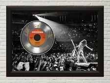 Aerosmith Dream On Poster Art Black Wood Framed 45 Platinum Record Display 2