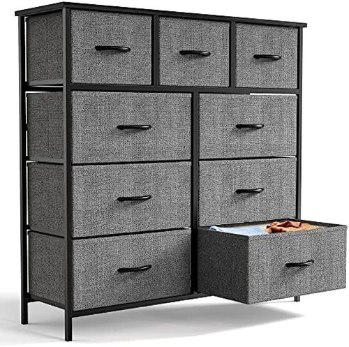 High Storage Cabinet With 9 Fabric Drawers, 4-Color Household Clothes Dresser - Picture 10 of 42