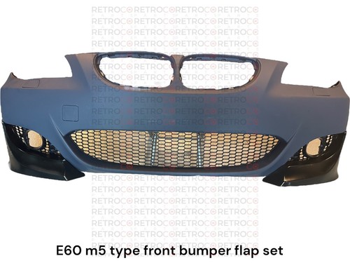 For Bmw E60 m5 type front bumper Lip flap Set Frp Good Quality - Picture 2 of 6