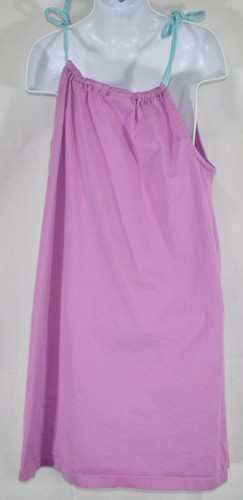 Girls HANNA ANDERSSON Sz 130 8 Yrs PURPLE FLORAL STRAP SLEEVELESS SUMMER DRESS - Picture 4 of 5