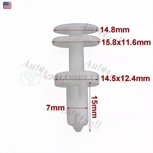 50×Clips Door Panel Retainer Push Type Pin Nut Holder For GMC Chevy C/K 1500 - Picture 9 of 9
