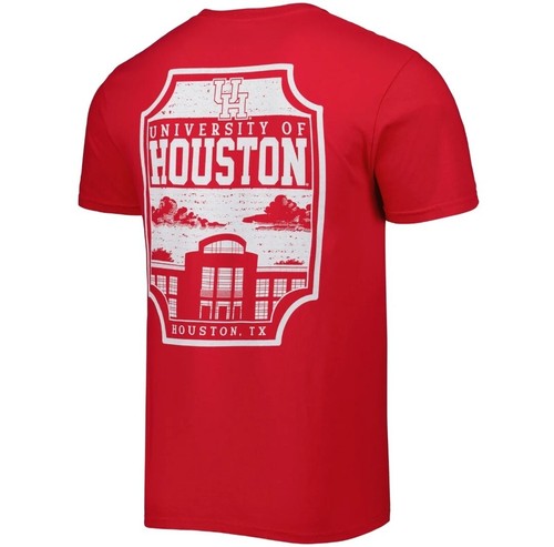 University Of Houston Cougars Logo Campus Icon Shirt U Of H Coogs Adult SZ M - Bild 1 von 4