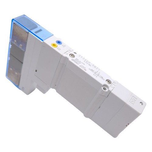 SMC SY3400-5NZ1 Solenoid Valve, 3-Pos Exhaust Center, 0.2-0.7MPa, 24VDC Coil - Picture 1 of 7