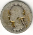 USA - 1936D - Washington ¼ $ - Silver Eagle - Rare - #12784RG