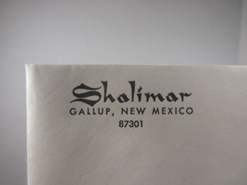 Vintage Shalimar Inn Roadside Motel Highway 66 Gallup New Mexico leerer Umschlag - Bild 2 von 5
