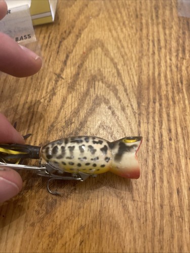 Fred Arbogast Hula Popper 5/8 Oz 750 R9 Leopard ? NOS - Bild 5 von 14