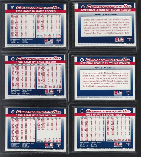 1993 Topps Coca Cola Commanders Of The Hill MLB Complete Set of 30 Cards TLHOLD - Picture 6 of 11