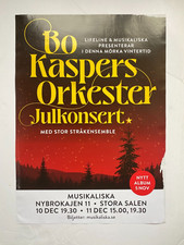 BO KASPERS ORKESTER CHRISTMAS CONCERT POSTER 2022!! VERY WINTERY ARTWORK!
