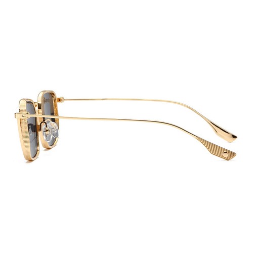 Vintage Steampunk Sunglasses Retro Trendy Metal Square Frame Sun Shades Eyewear - Picture 16 of 26