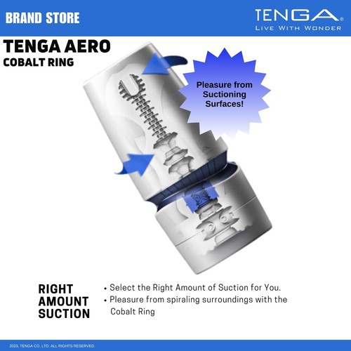 TENGA AERO Reusable Male Masturbator/Stroker w/Drying Stand NIB NWT - Picture 7 of 16