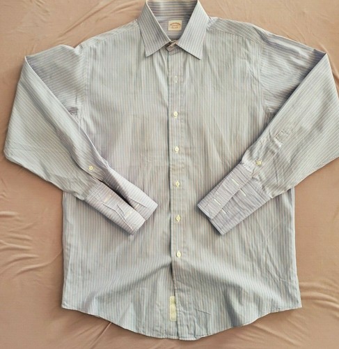 Brooks Brothers Makers 100% Cotton Blue Red Pink Striped Shirt ~15.5/32 - EUC - Bild 2 von 10