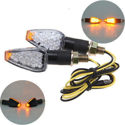 15LED Amber Yellow Light Signal Turn Signal for Motorcycle Universal