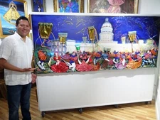 Haydee Scull (1931-2007) | Cuban Art | Original 3D Painting | Arte Cubano | COA